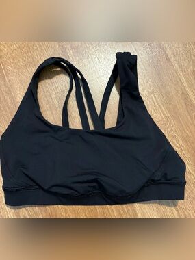Lululemon Black Strappy Sports Bra